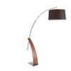 Robyn - Mid-Century Modern Floor Lamp - Walnut / Black - Image 2