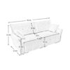 Modern Premium 2 Seater Sofa Ergonomic Design With High Resilience Foam Cushions - Blue - Image 2