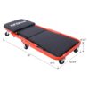 Mechanic Creeper, Z Creeper Seat 2 In 1 Low Profile With 6 Wheels Steel Vinyl - Red - Image 3