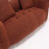 Soft Beanbag Chair With High Resilience Foam Core For Two People, The Comfortable Square Recliner Sofa Is Ideal For Family Members And Friends Engaged In Games, Reading, Watching TV - Red / Brown - Image 22