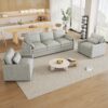 Cloud Sofa Set Couch For Living Room - Light Gray - Image 2