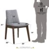 Kaela - Side Chair (Set of 2) - Light Gray - Image 7