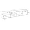 Modern, Minimalist Rectangle Extendable TV Stand, TV Cabinet With 2 Drawers And 1 Cabinet For Living Room, Up To 100" - Black - Image 20