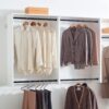 Devi - Wall Mounted Wood Closet System With Modular Design - Warm White - Image 7