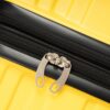 Luggage With Tsa Lock Spinner Wheels Hardside Expandable Luggage Travel Suitcase Check In Luggage ABS 24" - Yellow - Image 6