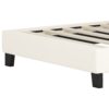 Twin Size Upholstered Princess Bed & Crown Headboard, Twin Size Platform Bed With Headboard And Footboard - White / Pink - Image 8