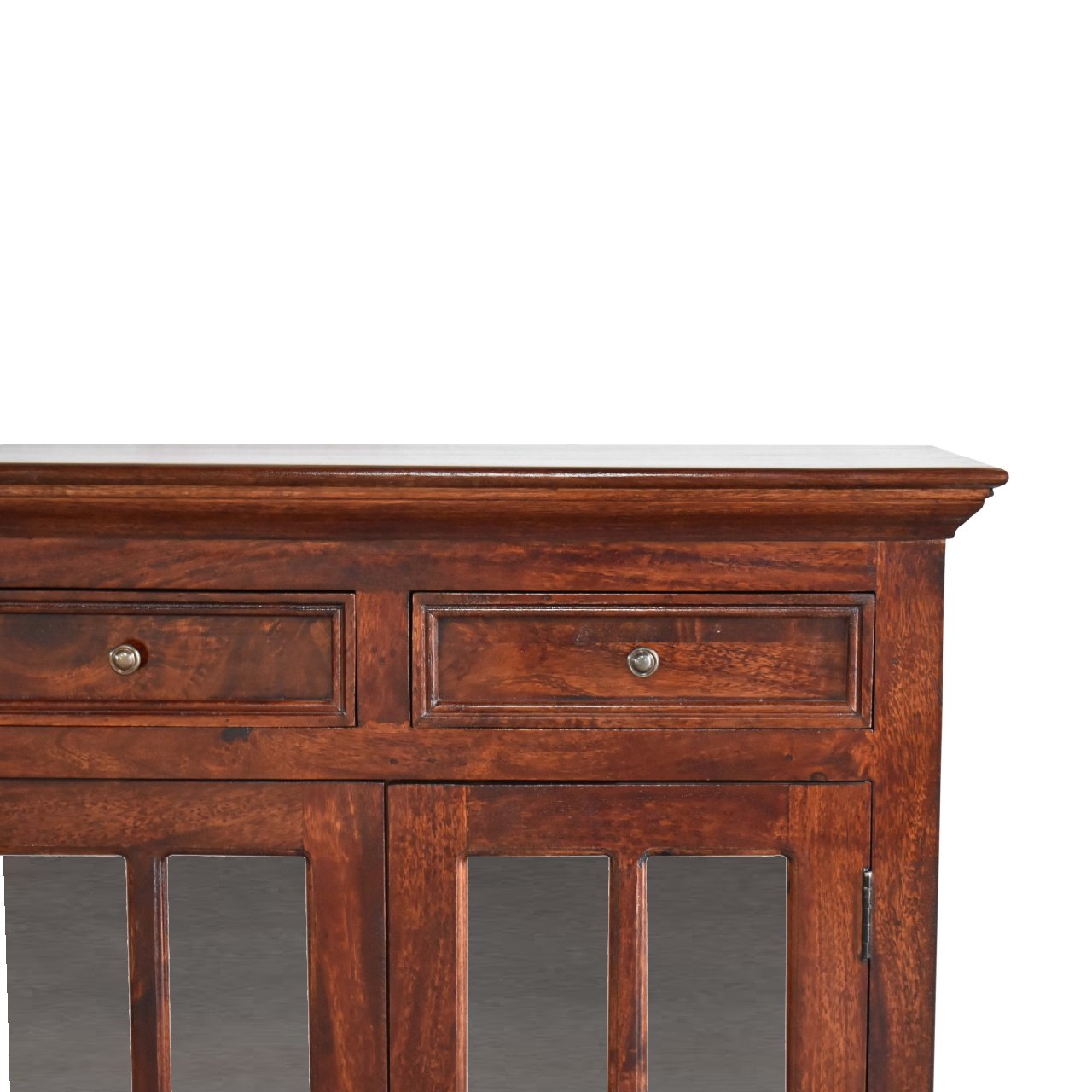 Large Glazed Sideboard - Cherry - Image 10