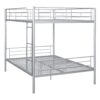 Full Over Full Metal Bunk Bed - Sliver - Image 4