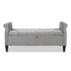 Jacqueline - Tufted Roll Arm Storage Bench - Opal Gray - Image 16