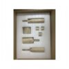 Luxury Natural Marble Living Room Accessories Set, Genuine Marble, 7 Pieces - Glod Yellow Beige - Image 8