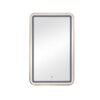 Rectangle Medicine Cabinet Mirror Bathroom Mirror With Storage Wall Mounted Medicine Mirror Cabinet With LED - Gold - Image 11
