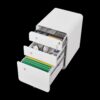 3 Drawer Mobile File Cabinet Under Desk Office, Simple Style Versatile Storage Cabinet For Legal / Letter / A4 Files, 5 Wheel Design Anti-Tilting Cold Rolled Steel Waterproof Moisture-Proof - White - Image 6