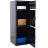 Large Steel Freestanding Floor Parcel Package Drop With Locking Letterbox Drop Mail Box With Multi Compartments - Black - Image 7