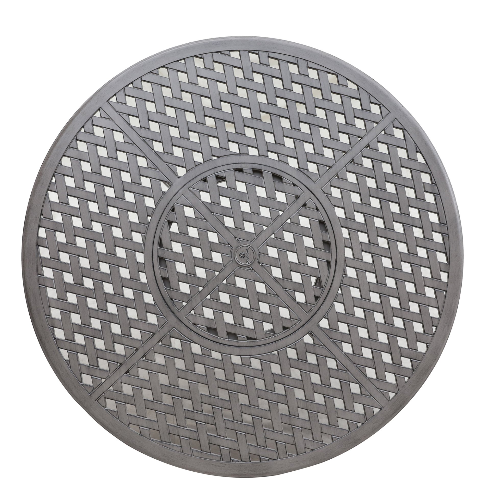 42" Cast Aluminum Round Bar Table - Gray - Image 3