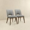Blake - Dining Chair (Set of 2) - Brown / Light Gray - Image 2