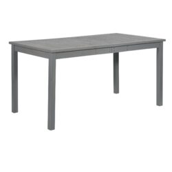 Contemporary Slat Top Acacia Wood Outdoor Dining Table - Gray Wash