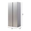 Nova Series - Wall Mounted Wood Utility Storage Garage Cabinet With Soft Closing Doors - Dark Gray - Image 3
