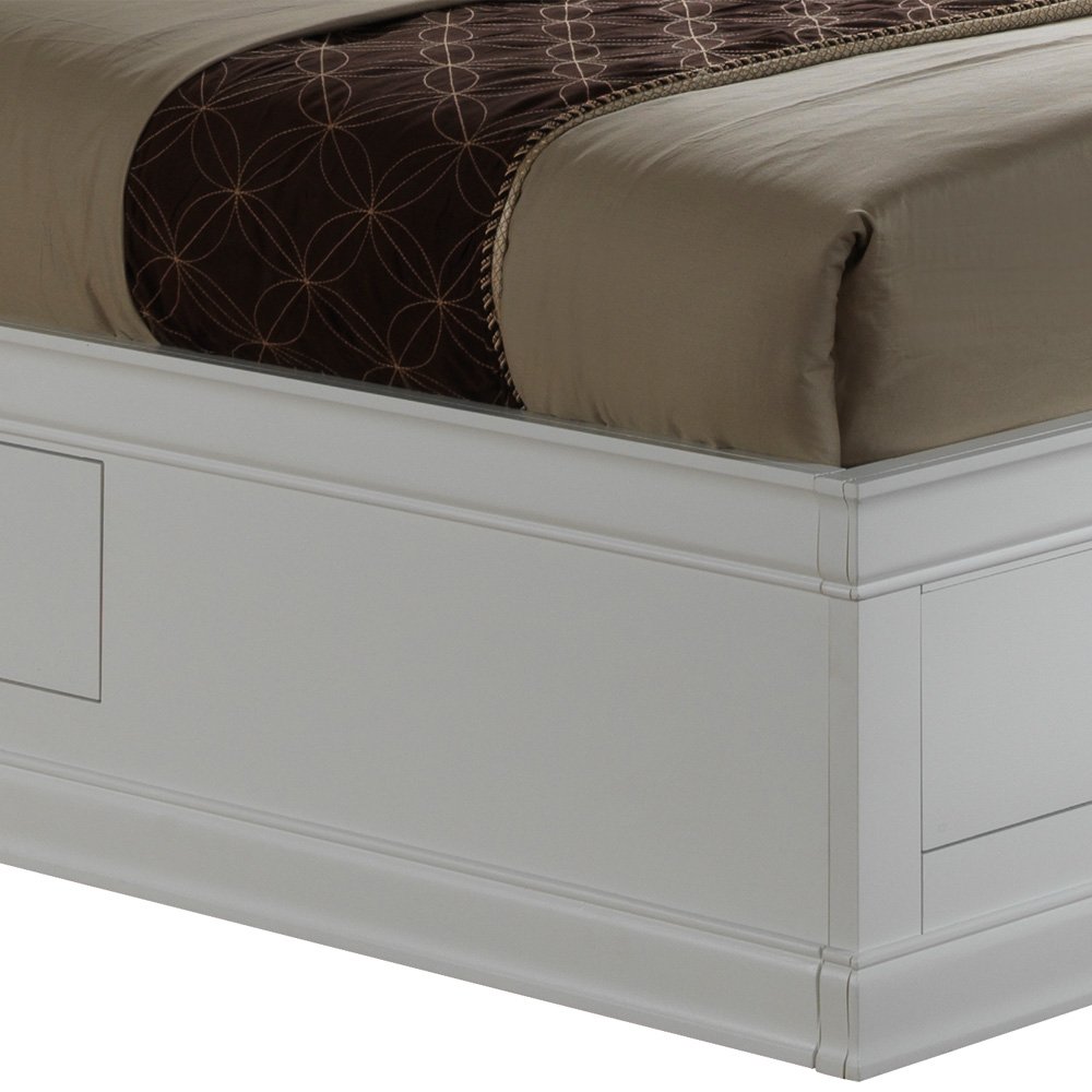 Louis Phillipe - Full Storage Bed - White - Image 4