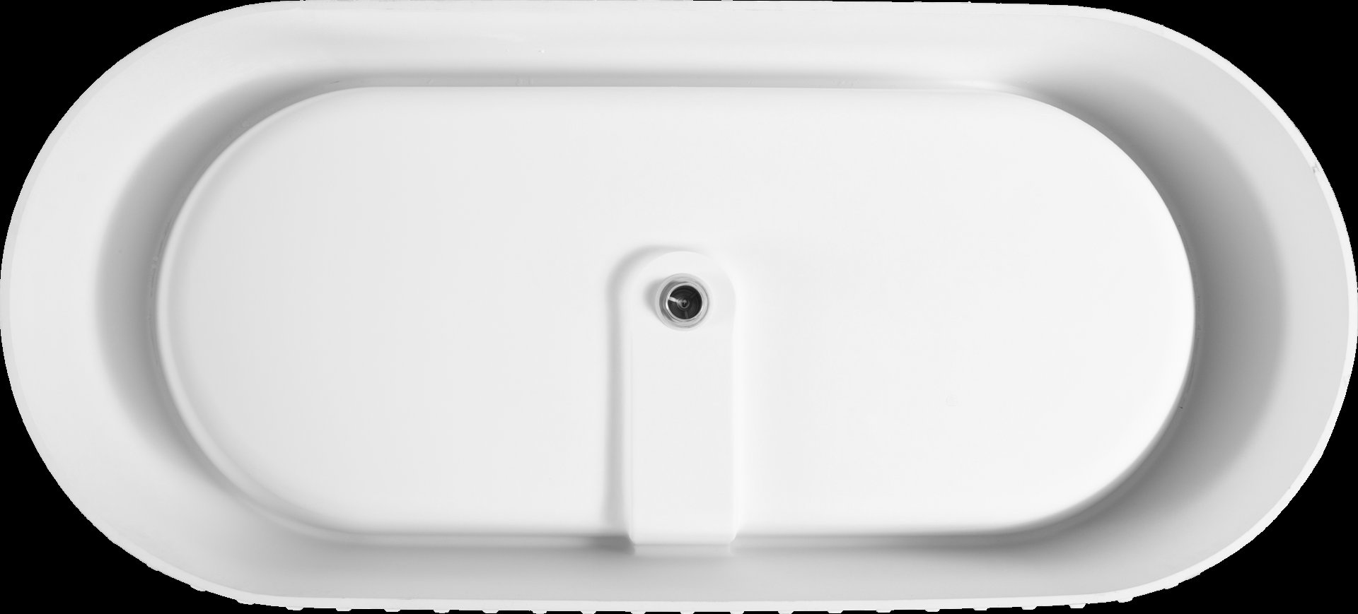 67" Freestanding Solid Surface Bathtub, Luxury Engineered Stone Resin Freestanding Soaking Bathtub With Overflow And Pop-Up Drain Cupc Certified 23S13-67 - Matte White - Image 9