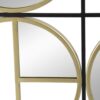 Eclectic Styling Metal Beaded Wall Mirror With Contemporary Design For Bedroom, Liveroom & Entryway - Golden Black - Image 9