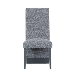 Stacey - Dining Chair With Extended Back (Set of 2) - Gray / White