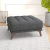 Addison - Square Upholstered Ottoman - Dark Gray - Image 7