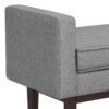 Scott - Small Ottoman Bench - Pewter Gray - Image 4