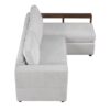 Sectional Sofa Upholstered Sofa Couch With Reversible Armrests For Living Room - Gray - Image 6