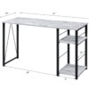 Vadna - Writing Desk - Antique White / Black - Image 6