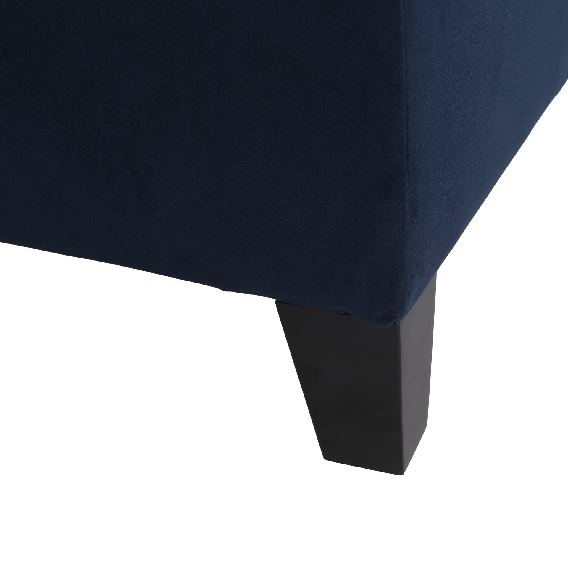 Velvet Storage Bench, Upholstered End Of Bed, Storage Ottoman Benches, Fabric Ottoman Bench With Large Storage Space For Living Room Entryway Bedroom - Dark Blue - Image 9