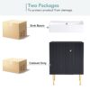Bathroom Vanity, Combo Cabinet, Bathroom Storage Cabinet, Single Ceramic Sink, Right Side Storage - Black - Image 11