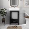 Bathroom Vanity With Sink And Ample Storage - Black - Image 2
