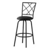 Swivel Stool Bar Height, Contemporary & Modern (Set of 2) - Black - Image 2