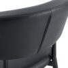 Minimalist Ergonomic Dining Chair With Curved Backrest In, (Set of 4) - Black - Image 14
