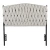 Braided Matisse - Twin Size Headboard - Black / Cream - Image 4