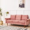 Plush Comfort Sofa - Rose - Image 7