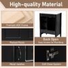 Retro Style Bathroom Vanity With Sink, Soft Closing Cabinet And Drawers - Black - Image 8