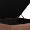 Shiloh - Multifunctional Square Storage Ottoman - Brown - Image 4