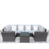 4 Person Patio Set With Cushions - Espresso - Image 5