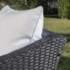 Antibes - Wicker Armchair With Water Resistant Cushions - Black - Image 4