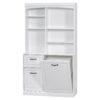 Bathroom Storage Cabinet With Tilt Out Hamper, Tall Free Standing Organizer With Drawers & Adjustable Shelves, Linen Tower With Steel Handles - White - Image 12
