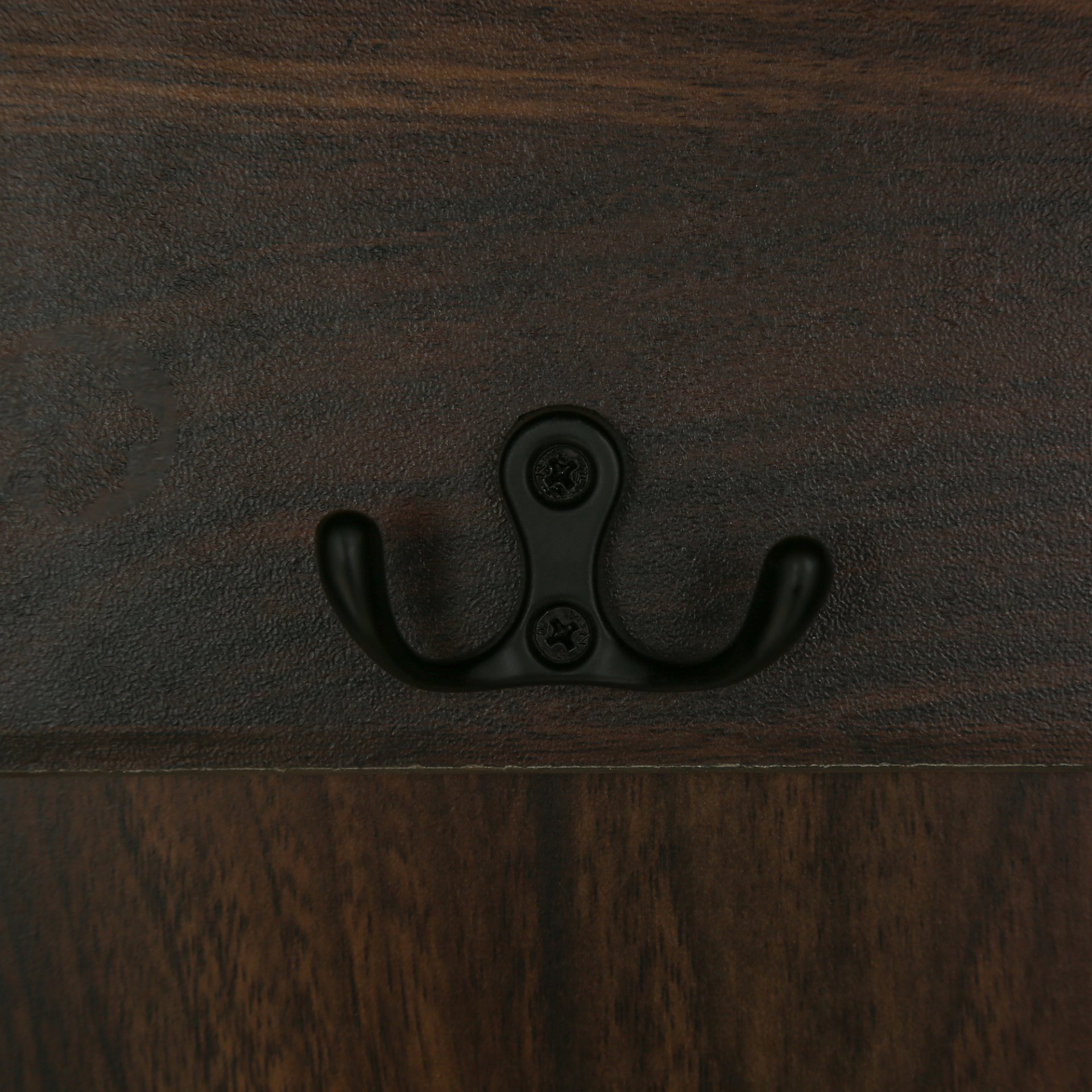 Hall Tree With 3 Hooks, Coat Hanger, Entryway Bench, Storage Bench, 3 In 1 Design, For Entrance, Hallway Tiger - Brown - Image 9
