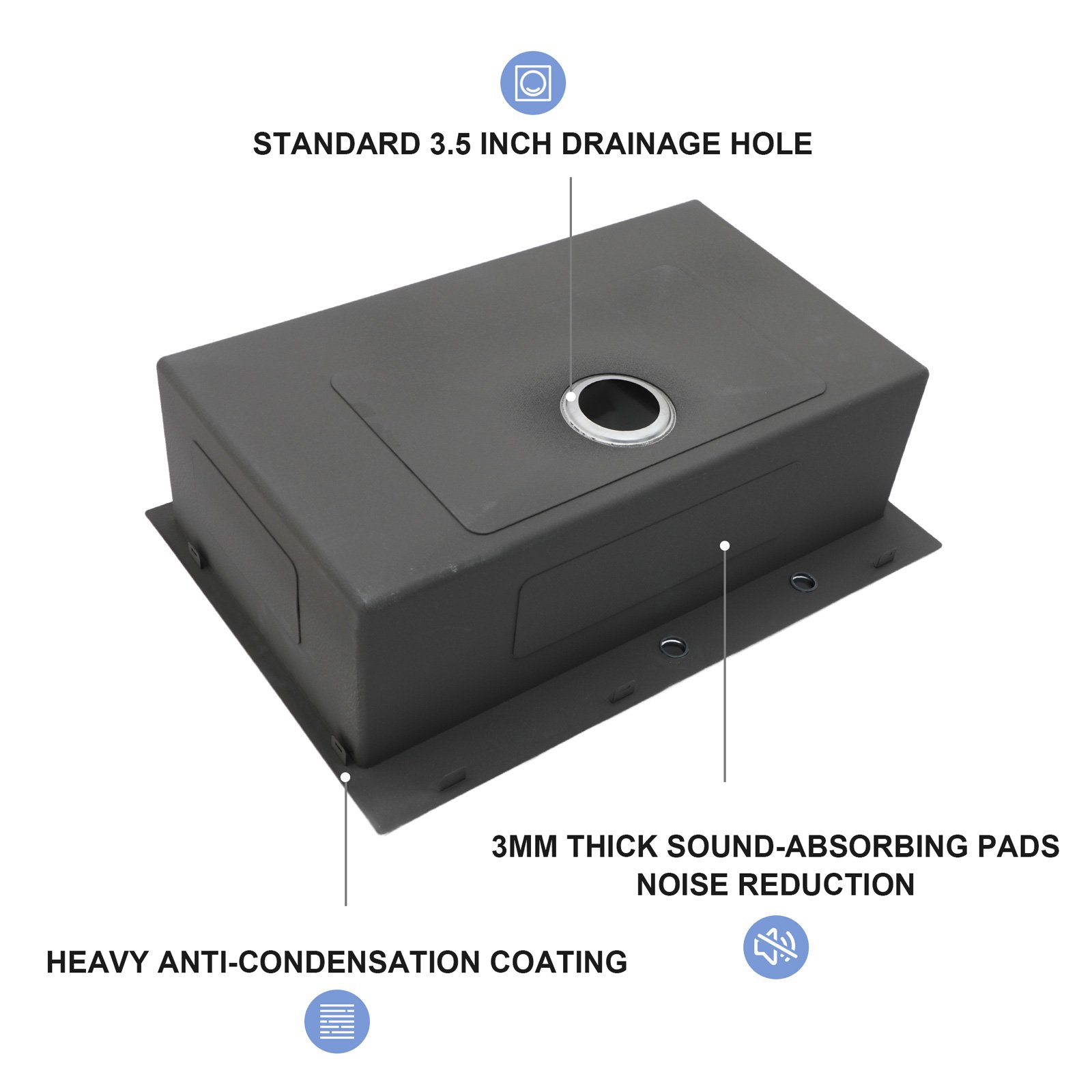 Drop In Kitchen Sink With Pull Down Faucet And Soap Dispenser - Brushed Nickel - Image 10