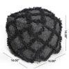 Jumanji - Handcrafted Wool And Cotton Pouf - Brown - Image 3