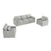 Cloud Sofa Set Couch For Living Room - Light Gray - Image 9
