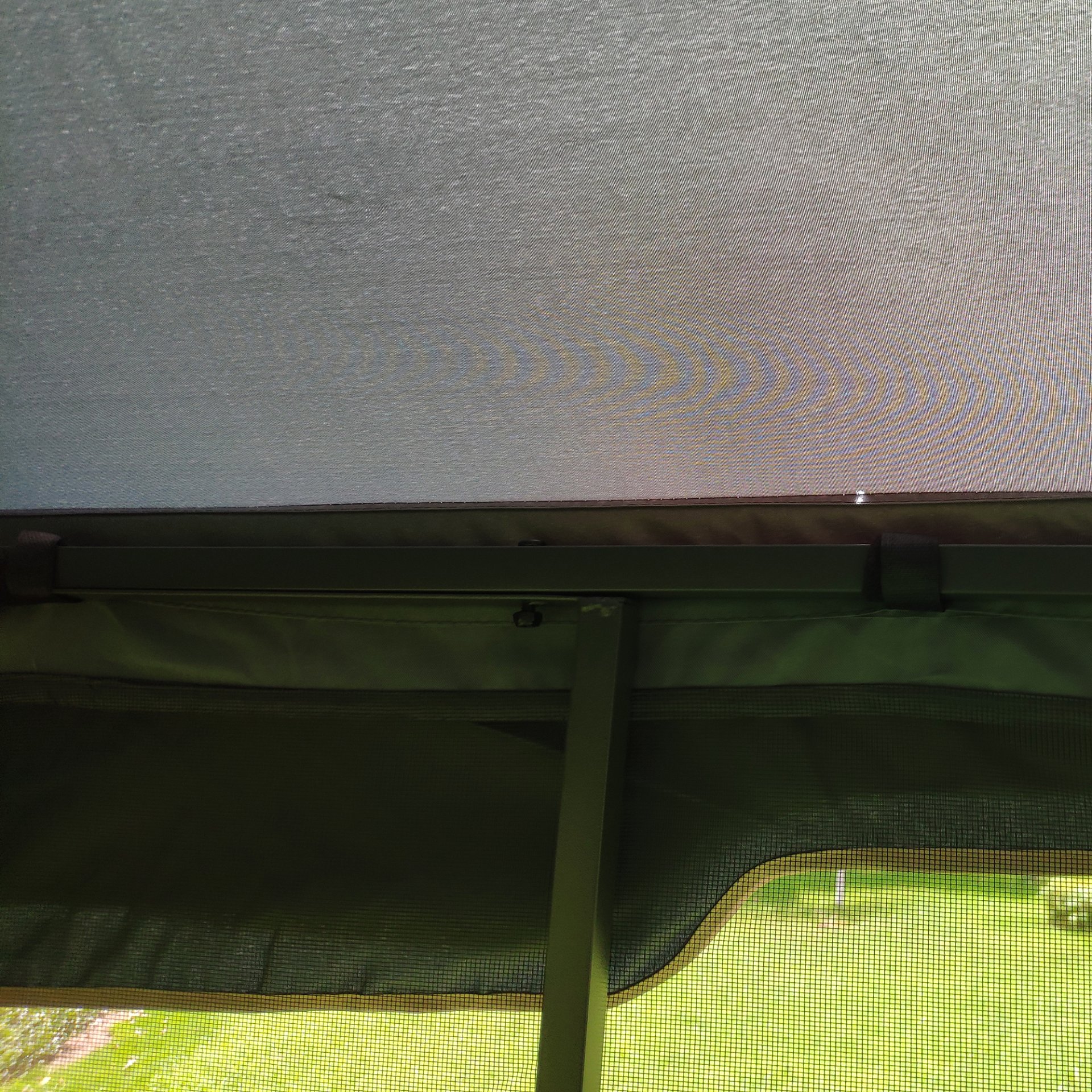 13 0 Outdoor Patio Gazebo Canopy Tent With Ventilated Double Roof And Mosquito Net (Detachable Mesh Screen On All Sides) Suitable For Lawn Garden Backyard And Deck Top - Gray - Image 9