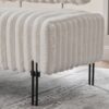 Mini Loveseat With Adjustable Backrest - Beige - Image 10