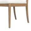 Leon - Arched Back & Upholstered Dining Chair (Set of 2) - Ivory White - Image 4