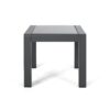 Contemporary Cape Coral Side Table With Frosted Glass Top - Gray - Image 4