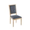 French Country Dining Chairs (Set of 2) Elegant Cane Backrest, Upholstered Seats, Fluted Legs, Rustic - Blue Gray - Image 17